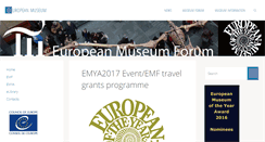 Desktop Screenshot of europeanmuseumforum.info