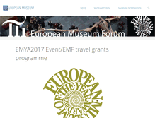 Tablet Screenshot of europeanmuseumforum.info